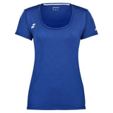 Women's Play Cap Sleeve Tennis Top-Apparel-Babolat-3WP2011-Blue-Tennis Express