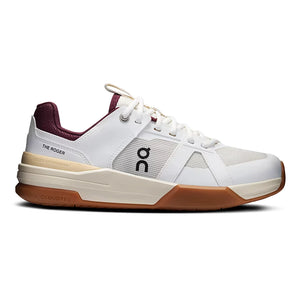 Juniors' THE ROGER Clubhouse Pro Tennis Shoes White and Maroon-Footwear-On-3YE10014827-1-Tennis Express