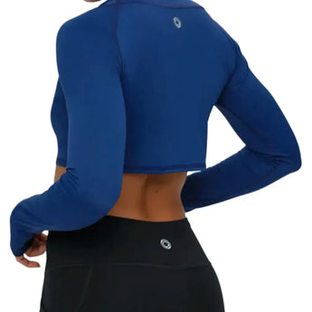 Women's Tennis Crop Top-Apparel-BloqUV-4001-B-N1-Tennis Express