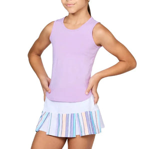 Girls' Tennis Tank-Apparel-Sofibella-4004-SS25-Lavender-Tennis Express