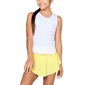 Girls' Tennis Tank-Apparel-Sofibella-4004-SS25-White-Tennis Express