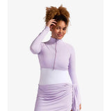 Women's Full Zip Tennis Crop Top-Apparel-BloqUV-4010-H21-M-Tennis Express
