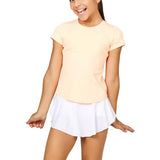 Girls' UV Short Sleeve Tennis Top-Apparel-Sofibella-4057-S24-S-Tennis Express