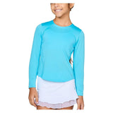 Girls' Long Sleeve Tennis Top-Apparel-Sofibella-4058-S25-bby-1-Tennis Express