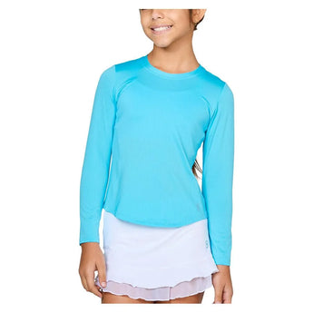 Girls' Long Sleeve Tennis Top-Apparel-Sofibella-4058-S25-bby-1-Tennis Express