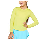 Girls' Long Sleeve Tennis Top-Apparel-Sofibella-4058-S25-sun-1-Tennis Express