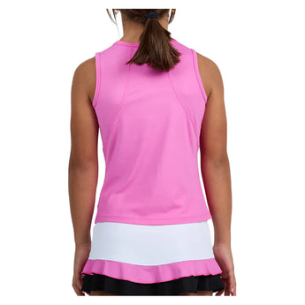Girls' Pinkology Tennis Tank Super Pink-Apparel-Sofibella-4062PIN-SUP-1-Tennis Express