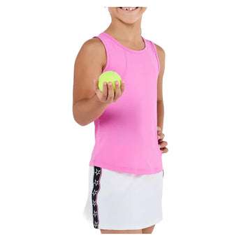 Girls' Pinkology Tennis Tank Super Pink-Apparel-Sofibella-4062PIN-SUP-Tennis Express