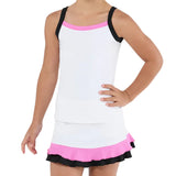 Girls' Pinkology Tennis Tank White-Apparel-Sofibella-4067PIN-WHT-702467Tennis Express
