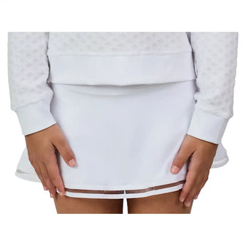 Girls' Tennis Skort White,Apparel,Sofibella,,,Tennis Express,4085-WHT-6
