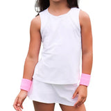 Girls Tennis Tank White-Apparel-Sofibella-4090WHT_4113WHT1-Tennis Express