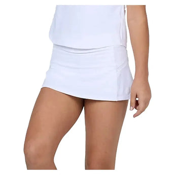 Girls' Tennis Skort White-Apparel-Sofibella-4112TRE-WHTU25-Tennis Express