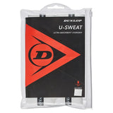 U Sweat 12 Pack Tennis Overgrip White-Accessories-Dunlop-43603-DEFAULT-L-Tennis Express