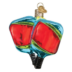 Pickleball Paddles Ornament-Memorabilia-Old World Christmas-44235-1-Tennis Express
