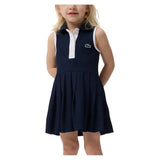 Girls' Heritage Pique Tennis Dress-Apparel-Lacoste-447284-UGW-3-Tennis Express