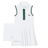 Girls' Heritage Pique Tennis Dress-Apparel-Lacoste-447284-W8L-1-Tennis Express