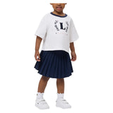 Girls' Logo Sport Pleated Tennis Skirt-Apparel-Lacoste-447286-UGW-5-Tennis Express