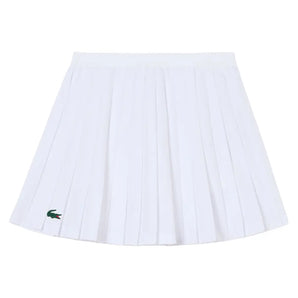 Girls' Logo Sport Pleated Tennis Skirt-Apparel-Lacoste-447286-W8L-1-Tennis Express