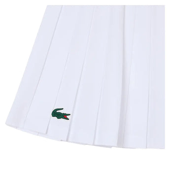 Girls' Logo Sport Pleated Tennis Skirt-Apparel-Lacoste-447286-W8L-6-Tennis Express