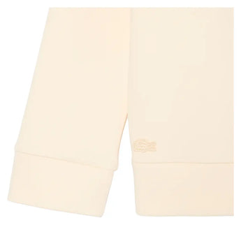 Girls' Spacer Knit Oversized Tennis Crew Beige-Apparel-Lacoste-447624-S7G-8-Tennis Express