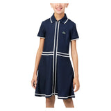 Girls' Tennis Dress, Lacoste, UGW Navy, Tennis Express, 447756-F26-UGW-NAVY-1