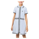Girls' Tennis Dress,Apparel,Lacoste,W8L White,8A,Tennis Express,447756-F26-W8L-3