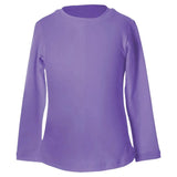 Girls' UV Colors Long Sleeve Tennis Top Amethyst-Apparel-Sofibella-4513AME-S22-1-Tennis Express