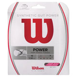 Synthetic Gut Power Tennis String-Strings-Wilson-45239-PINK-L-Tennis Express