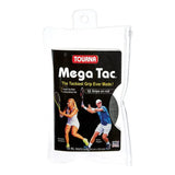 Mega Tac 10 Pack Tennis Overgrip-Accessories-Tourna-45768-BLACK-L-Tennis Express