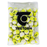 Micro X Tennis Ball Yellow and White 72 Count Tennis Ball Case,Balls,Tretorn,,,Tennis Express,473621-071CScopy