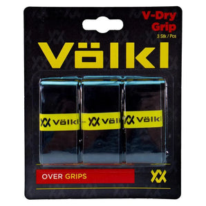V Dry Tennis Overgrip 3 Pack-Accessories-Volkl-48202-V33450_BLACK-L-Tennis Express