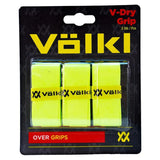 V Dry Tennis Overgrip 3 Pack-Accessories-Volkl-48202-V33453_NEON_YELLOW-L-Tennis Express