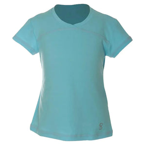 Girls' UV Colors Short Sleeve Tennis Top Babyboy-Apparel-Sofibella-4855BBY-S22-1-Tennis Express