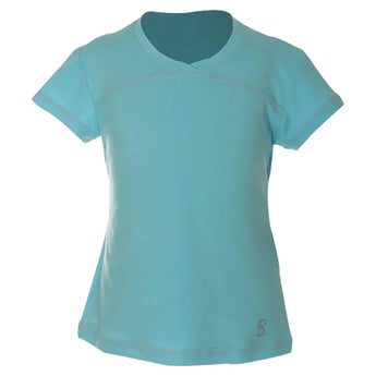 Girls' UV Colors Short Sleeve Tennis Top Babyboy-Apparel-Sofibella-4855BBY-S22-1-Tennis Express