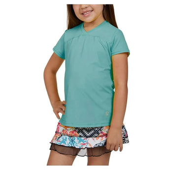 Girls' UV Colors Short Sleeve Tennis Top Babyboy-Apparel-Sofibella-4855BBY-S22-3-Tennis Express