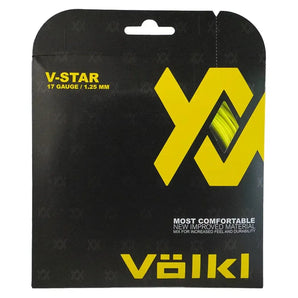 V-Star Tennis String Neon Yellow-Strings-Volkl-496480-17-1-Tennis Express