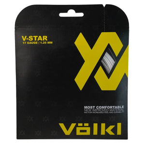 V-Star Tennis String White-Strings-Volkl-496486-17-Tennis Express