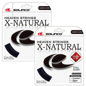 X-Natural Tennis String Black-Strings-Solinco-49756-DEFAULT-L-Tennis Express