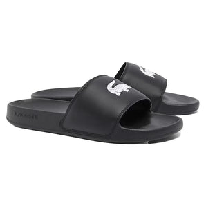 Men's Serve Slide 0.0 Black and White-Footwear-Lacoste-49CMA0041-312_203375fe-98f2-491a-901a-c1e0ba3e8a58-Tennis Express