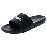 Men's Serve Slide 0.0 Black and White,Footwear,Lacoste,Black/White,7,Tennis Express,49CMA0041-312copy