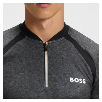 Men's TOC Matchball Tennis Polo Black-Apparel-Hugo Boss-50549498-001BF25-2-Tennis Express