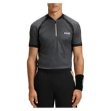 Men's TOC Matchball Tennis Polo Black-Apparel-Hugo Boss-50549498-001BF25-Tennis Express