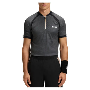 Men's TOC Matchball Tennis Polo Black-Apparel-Hugo Boss-50549498-001BF25-Tennis Express