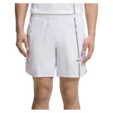 Men's TOC Game 8 Inch Tennis Shorts White,Apparel,Hugo Boss,White,S,Tennis Express,50561530-100F26