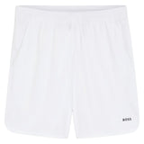 Men's TOC Game 9 inch Tennis Jersey Shorts White, Hugo Boss, White, Tennis Express, 50563340-100F26-WHITE-1