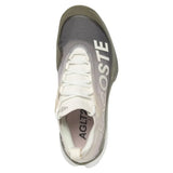 Women's AG-LT25 Lite Tennis Shoes Off White and Khaki-Footwear-Lacoste-50SFA0007-2R1F25-3-Tennis Express