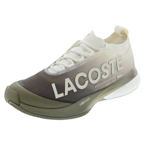 Women's AG-LT25 Lite Tennis Shoes Off White and Khaki-Footwear-Lacoste-50SFA0007-2R1F2501copy-Tennis Express