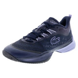 Women's AG-LT23 Ultra Tennis Shoes Navy and Light Purple-Footwear-Lacoste-50SFA0207-AIGF2501copy-Tennis Express