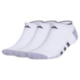 Men's Cushioned 3.0 3 Pack No Show Tennis Socks White and Onix Grey-Socks-Adidas-5155898-Tennis Express