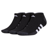 Men's Cushioned 3.0 3 Pack No Show Tennis Socks Black and White-Socks-Adidas-5155907-Tennis Express